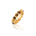 Berry Gem Ring Size 8 - Tiger's Eye
