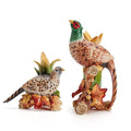 Pair Harvest Pheasant Candleholders