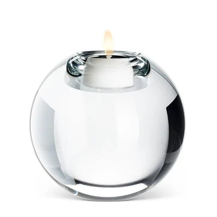 Medium Clear Ball Tealight Holder