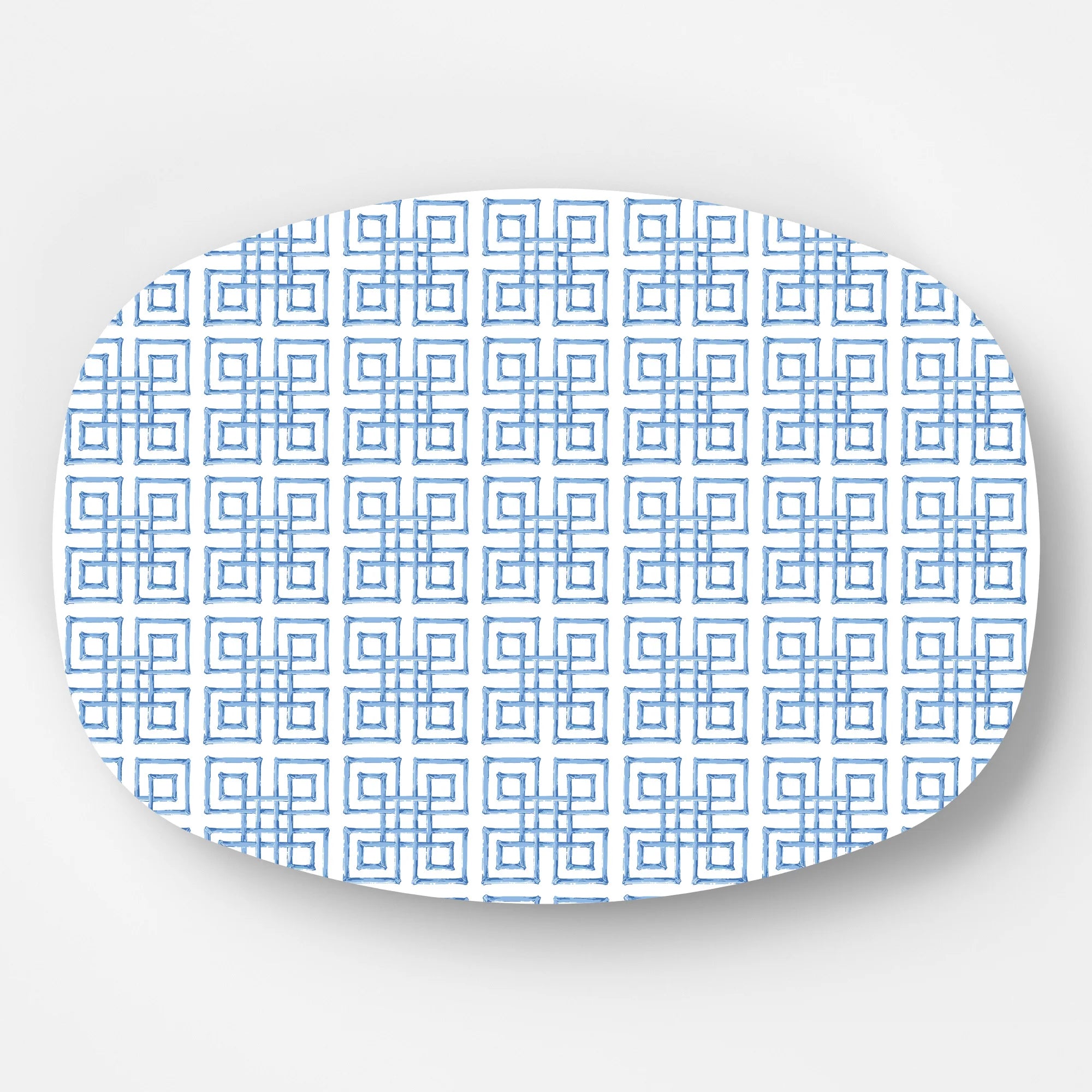 Serving Platter | Blue Bamboo Fret