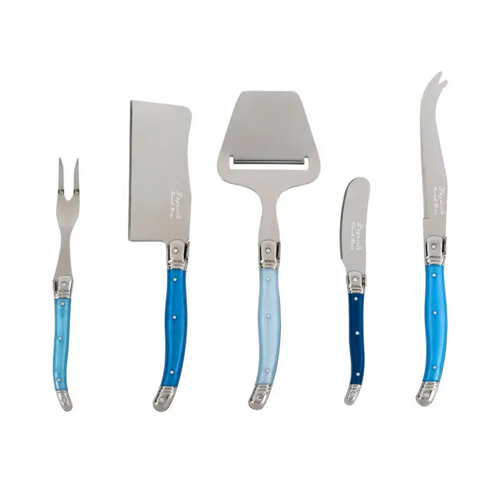 5-Piece Cheese Knife Set – Blues