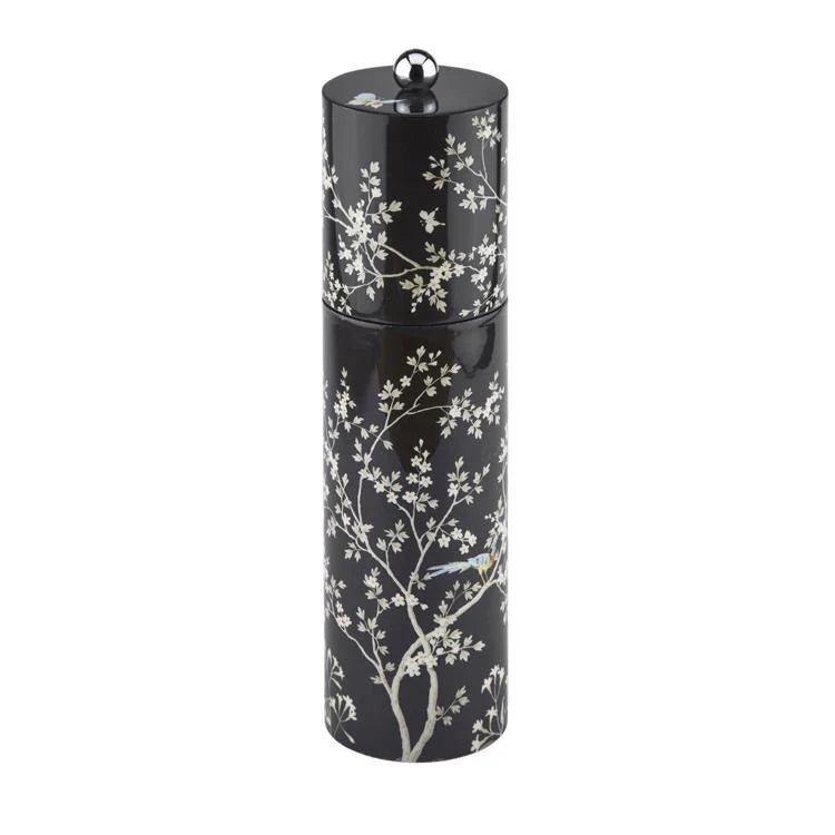 Chinoserie Salt/Pepper Mill in Black