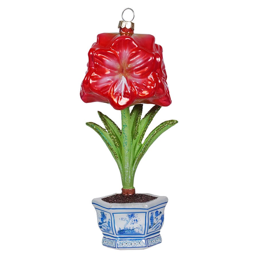 Christmas Amaryllis Ornament