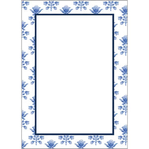 5x7 Tulip Block Print Notepad