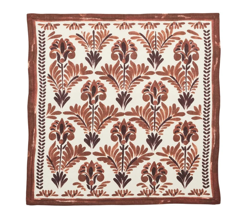 Botanica Napkin - Ivory/Brown