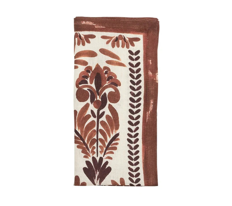 Botanica Napkin - Ivory/Brown