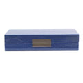 Blue Shagreen Box w Silver