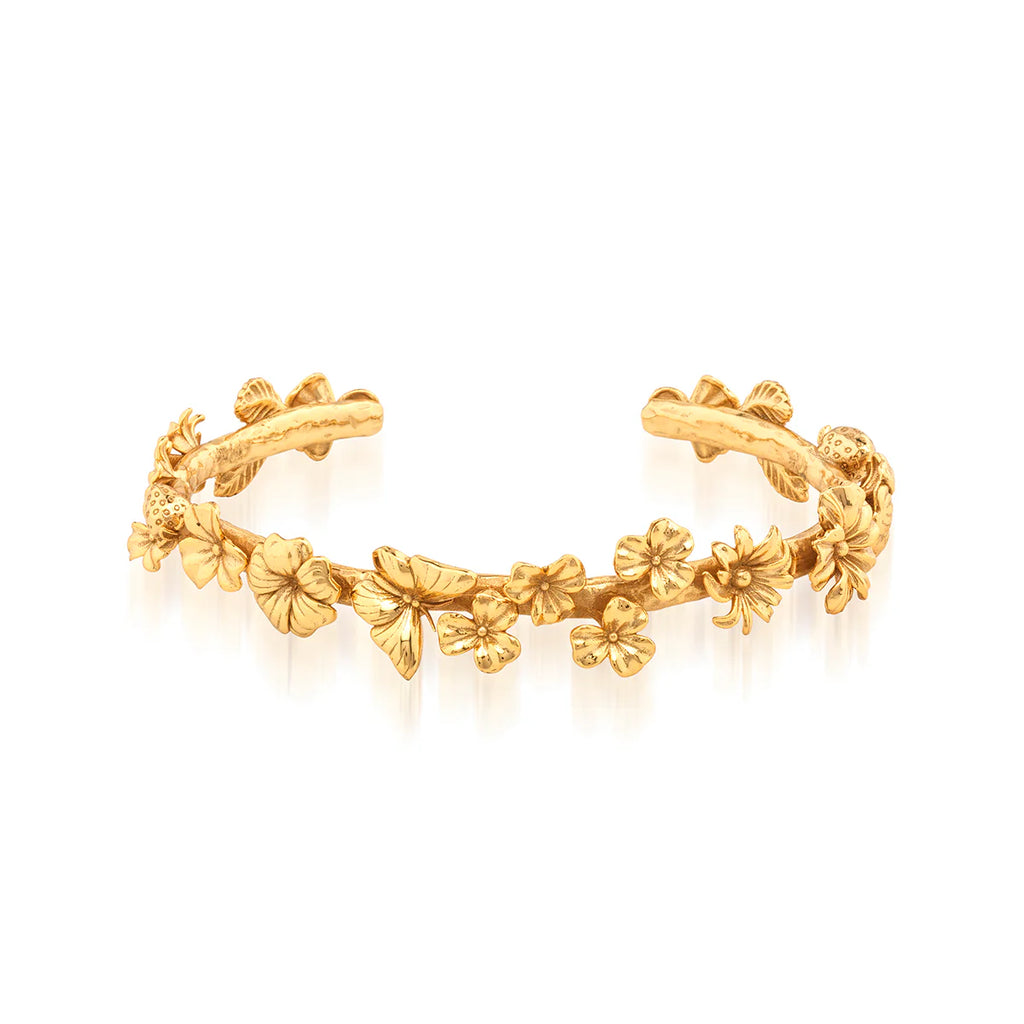 Meadow Flowers Petite Cuff Gold