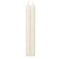 White 12" Crown Candles, 1 pair
