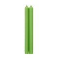 Spring Green 10" Crown Candles, 1 pair