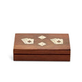 Wood Card & Dice Game Set
