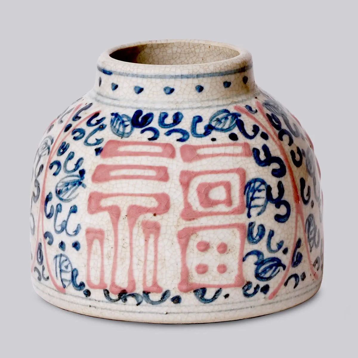 Red & Blue Good Fortune Jar