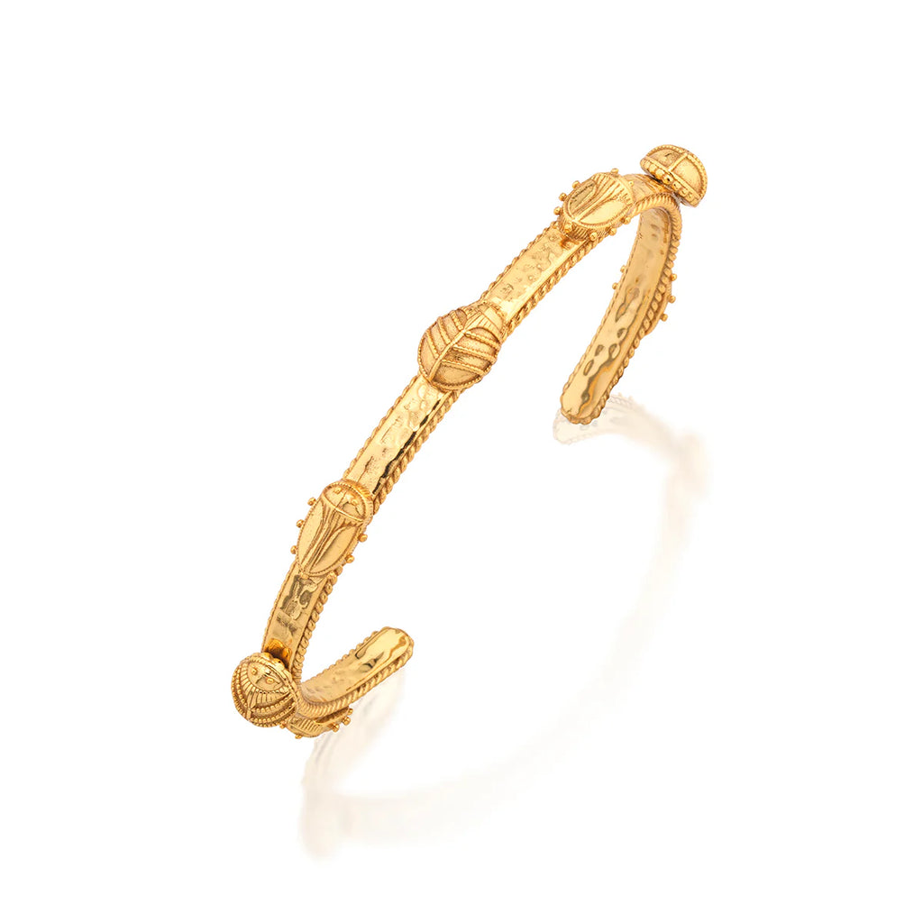 Scarab Petite Cuff Gold