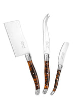 Laguiole Cheese Knife Set of 3 in Tortoise Shell by French Home