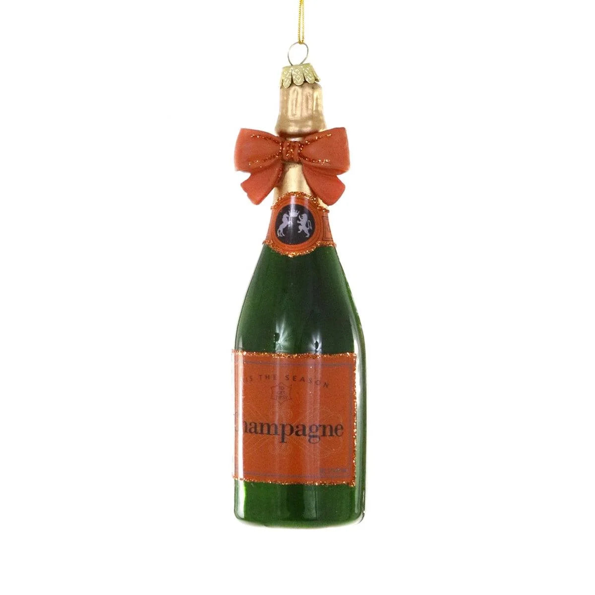 Champagne with Orange Bow