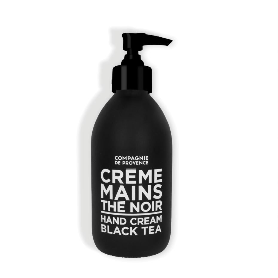 Black Tea Hand Cream in Lacquered Glass Pump