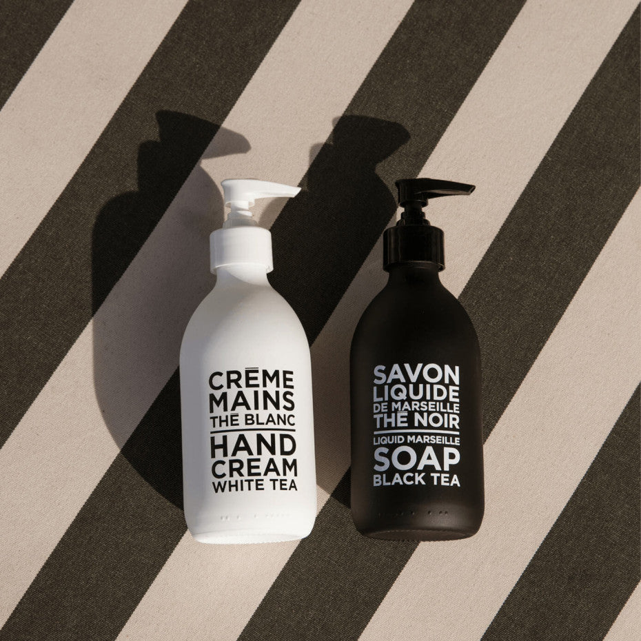 White Tea Hand Cream in Lacquered Glass Pump