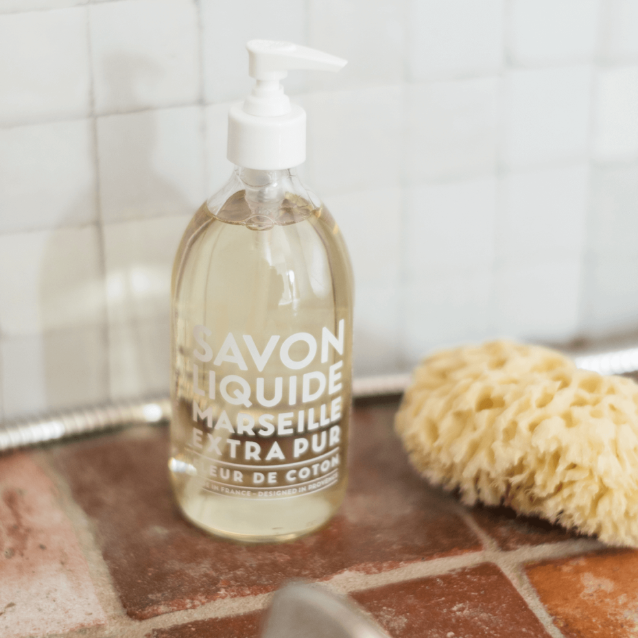 Cotton Flower Hand & Body Wash in Glass Pump