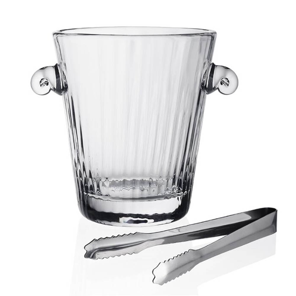 Corinne Ice Bucket With Tongs by William Yeoward