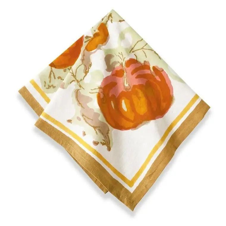 S/4 Pumpkin Napkins