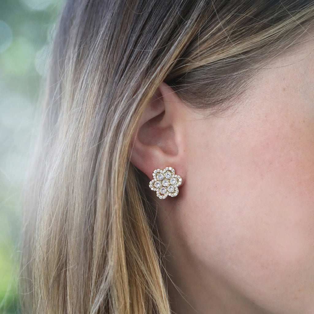 Delphine Pave Studs
