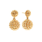 Berry Double Drop Earrings in Gold