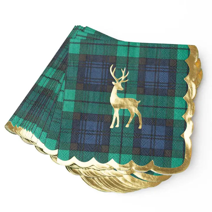Blackwatch Plaid Cocktail Napkins