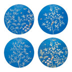 Chinoiserie Lacquered Placemat Set of 4 in Blue