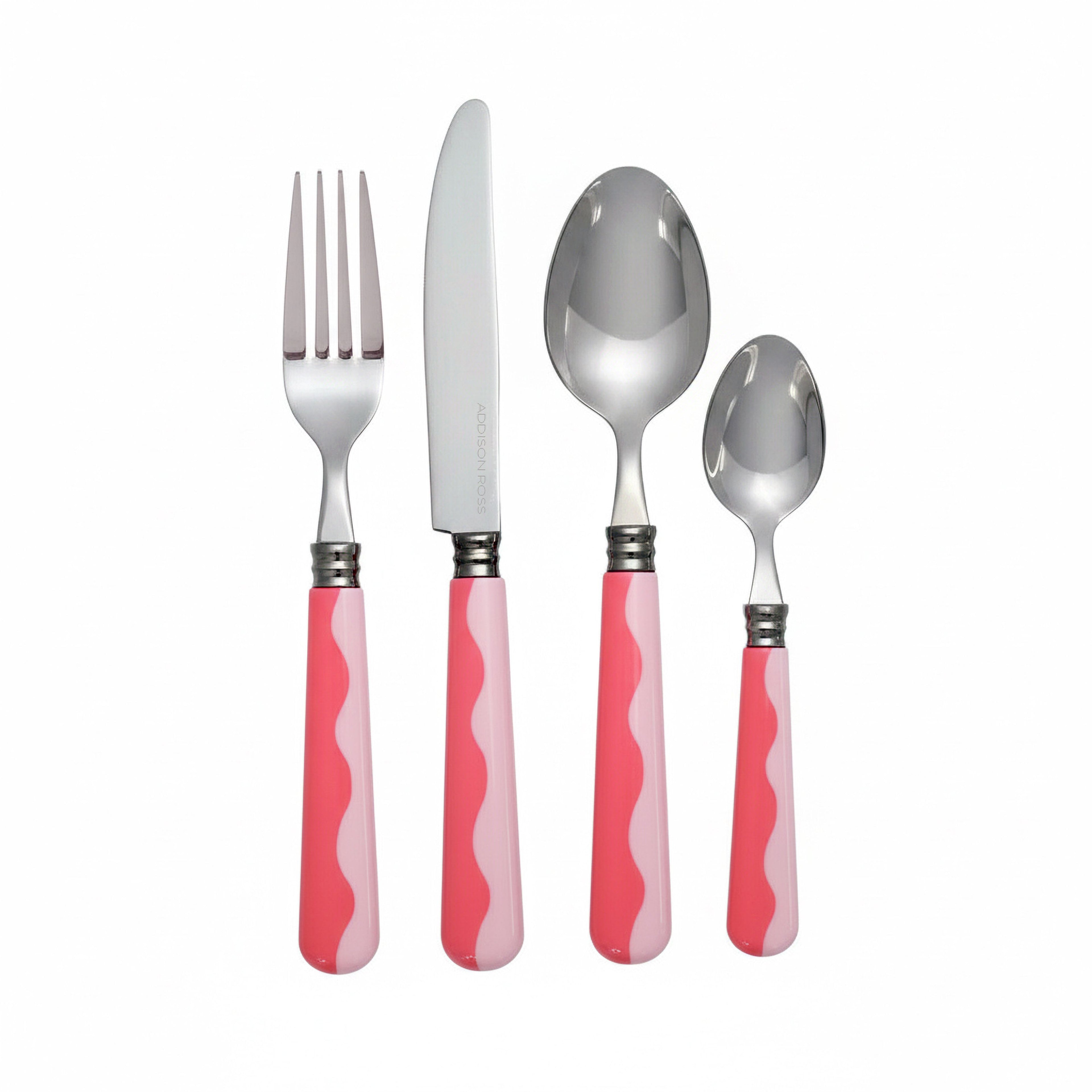 Wave Cutlery Watermelon & Pink