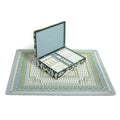 Mahjong Mat Green Ikat