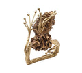Gilded Pine Napkin Ring - Brown/Gold (S/4)