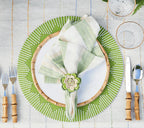 Dream Weaver Placemat in Green/White