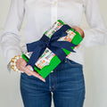 Lacquer Scalloped Guest Towel Holder | Green
