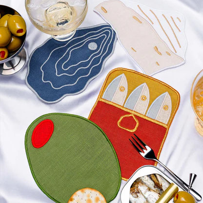 Hors D'Oeuvres Cocktail Napkins - Set of 4