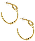 Horsebit Gold Hoop - 18k Gold Plated