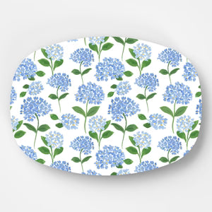 Serving Platter | Blue Hydrangeas