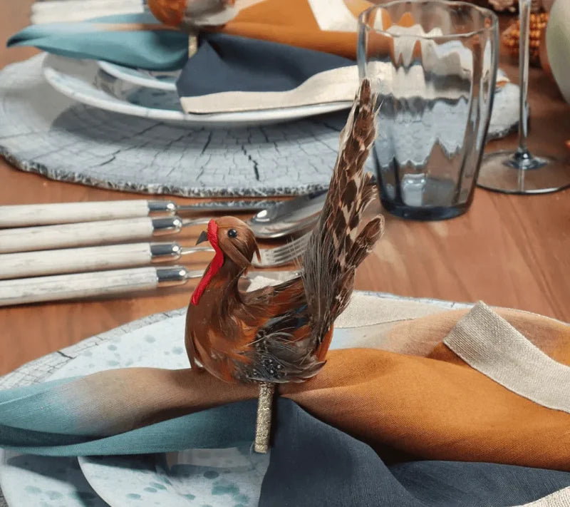 Gobble Napkin Ring - Multi (S/4)