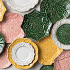 Jardins du Monde Asst'd Salad Plate Set/4 Blush