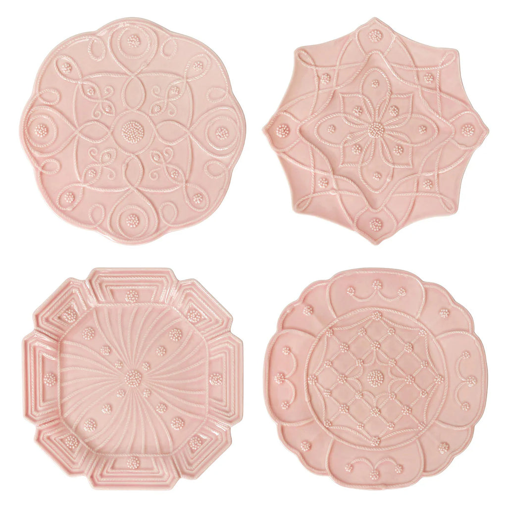 Jardins du Monde Asst'd Salad Plate Set/4 Blush