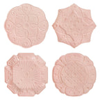 Jardins du Monde Asst'd Salad Plate Set/4 Blush