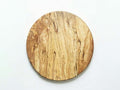 Large, Spalted Maple Round Wooden Cutting Board (15”)