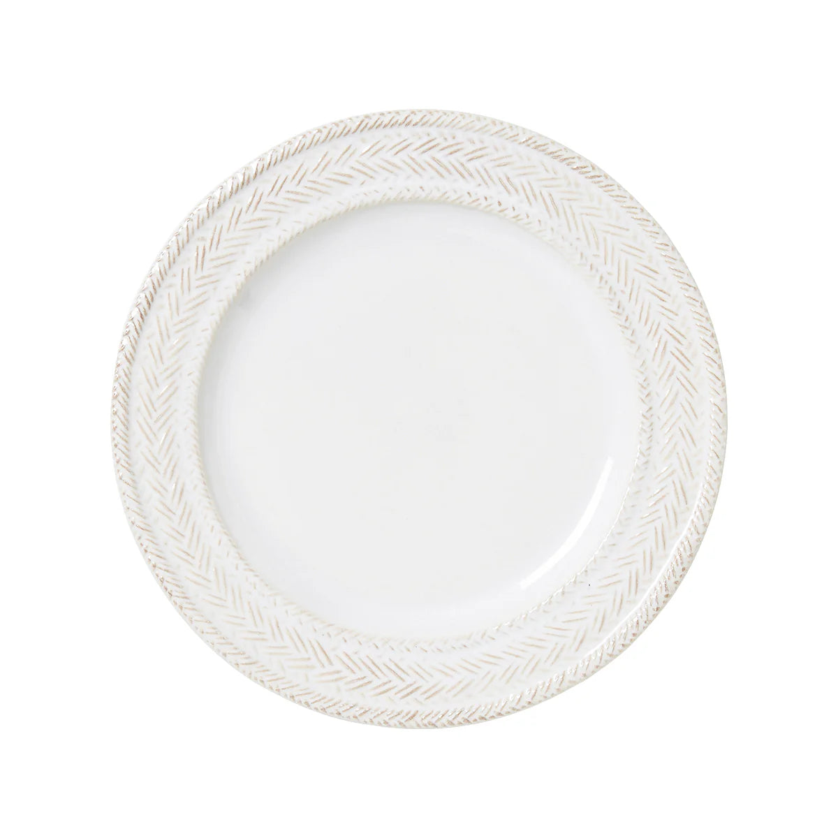 Le Panier Dessert/Salad Plate in Whitewash