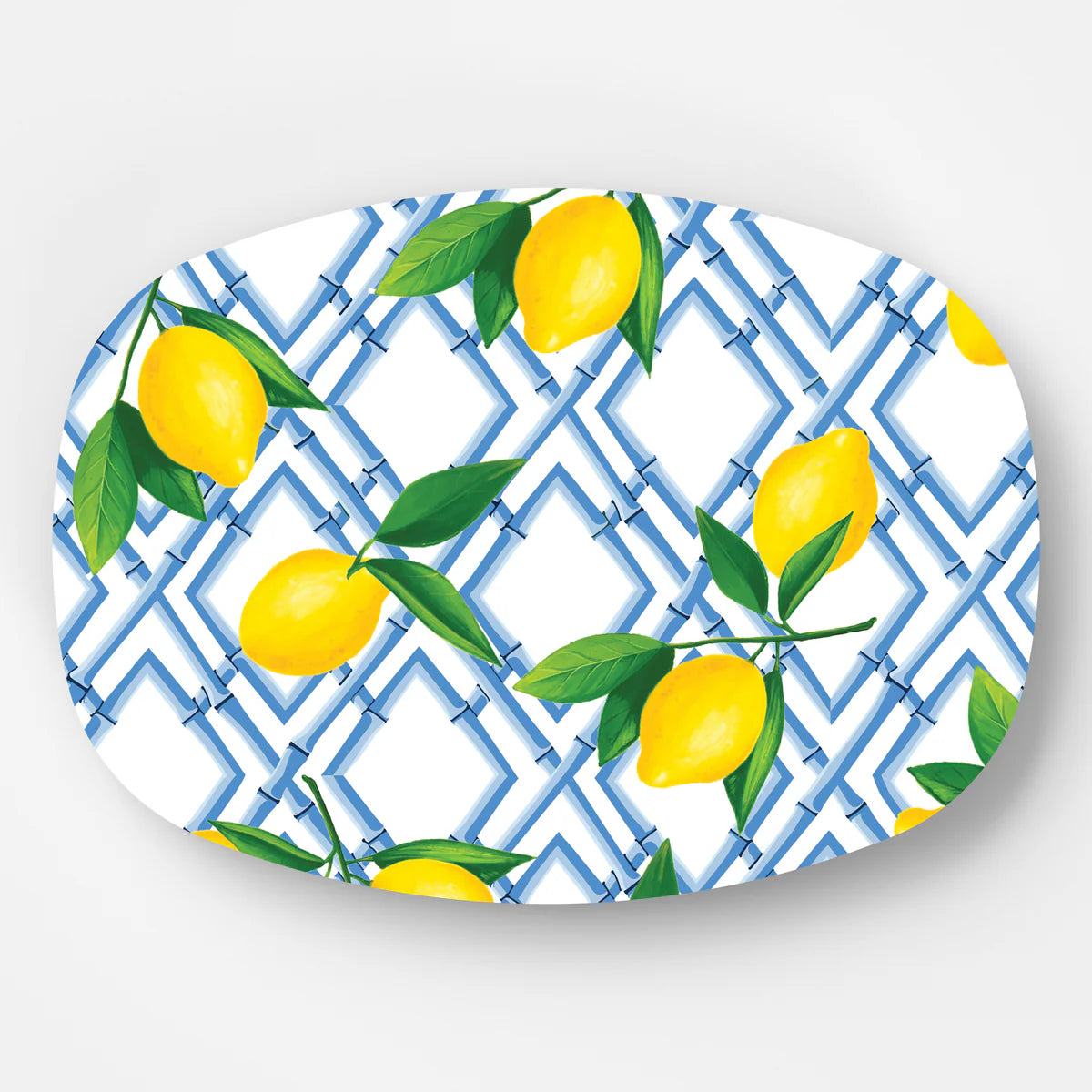 Serving Platter | Lemon Bamboo Trellis