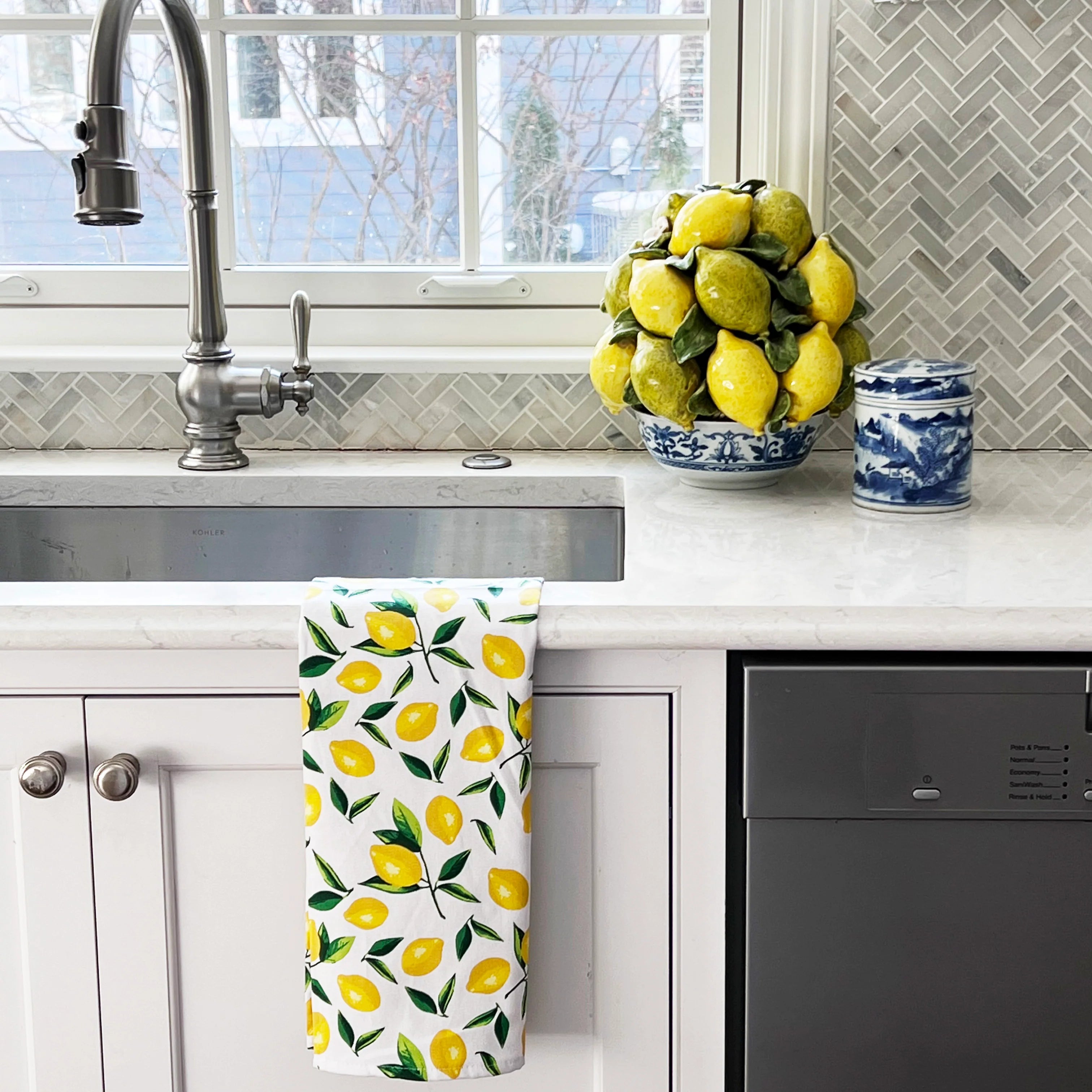 Cotton Tea Towel | Lemons