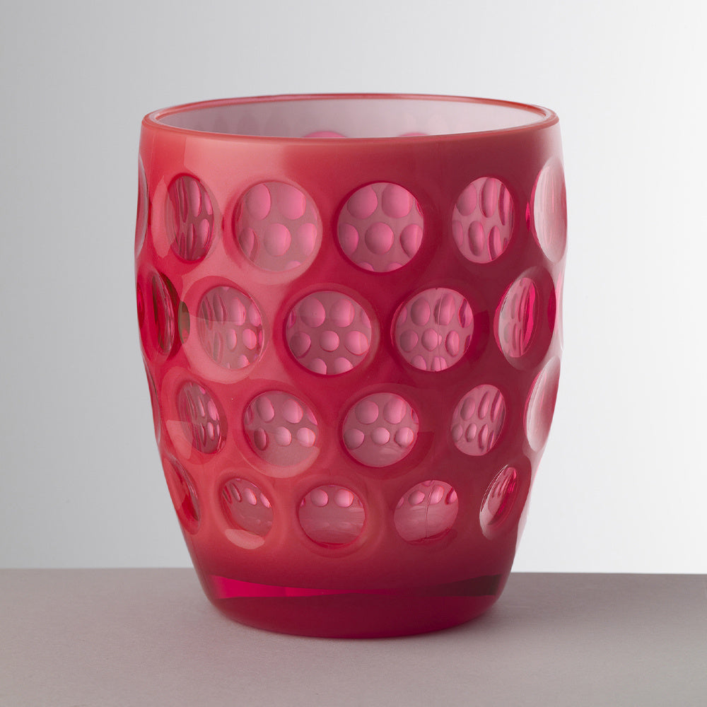 Lente Tumbler in Fluo Fuchsia with White