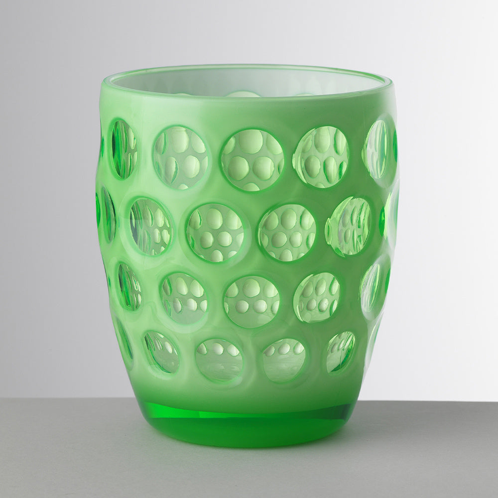 Lente Tumbler in Fluo Green with White