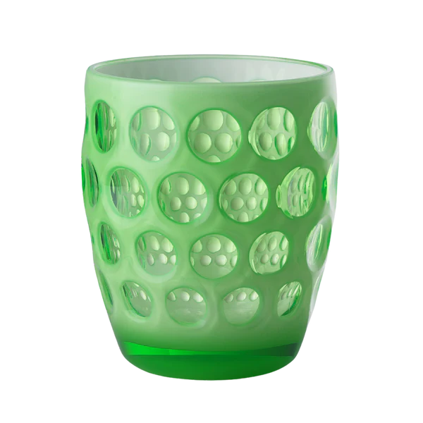 Lente Tumbler in Fluo Green with White