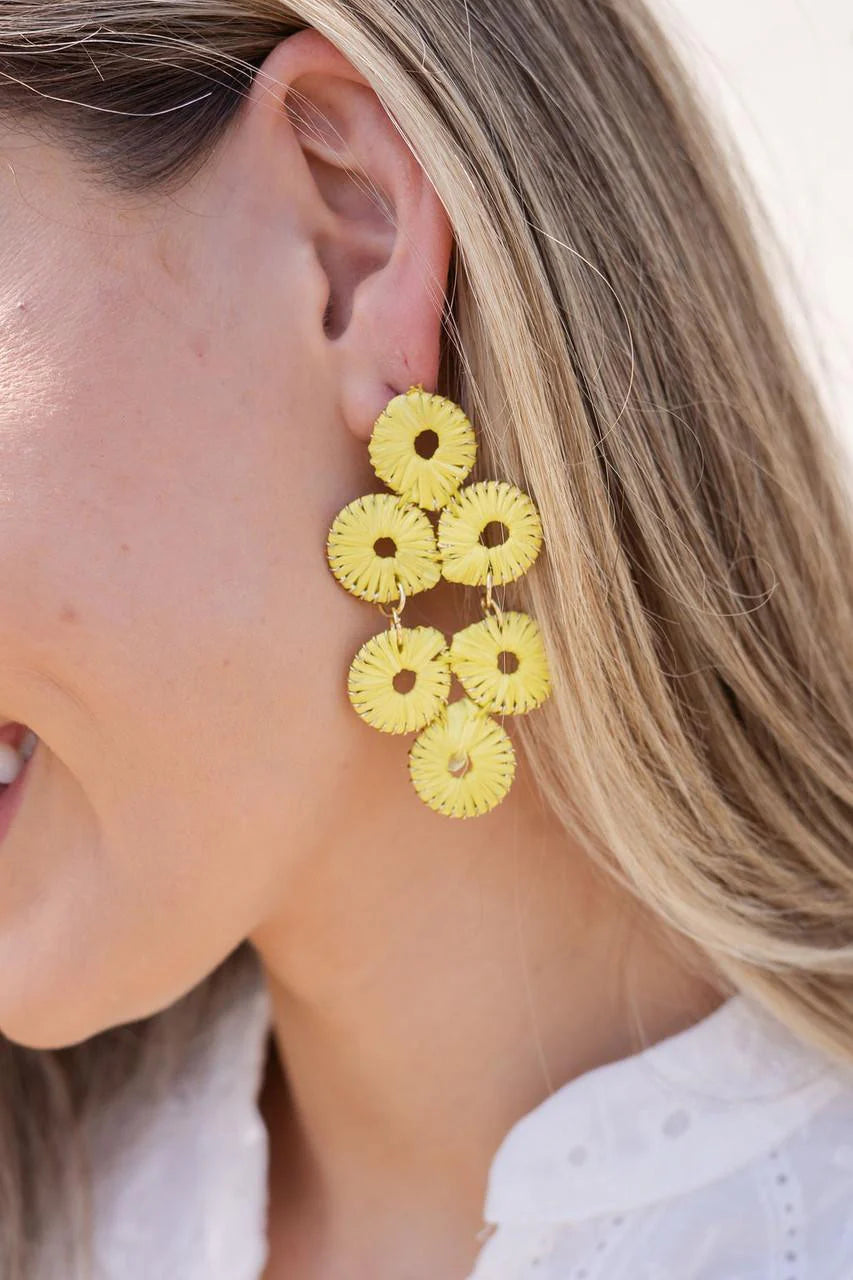 Ginger Straw Earring
