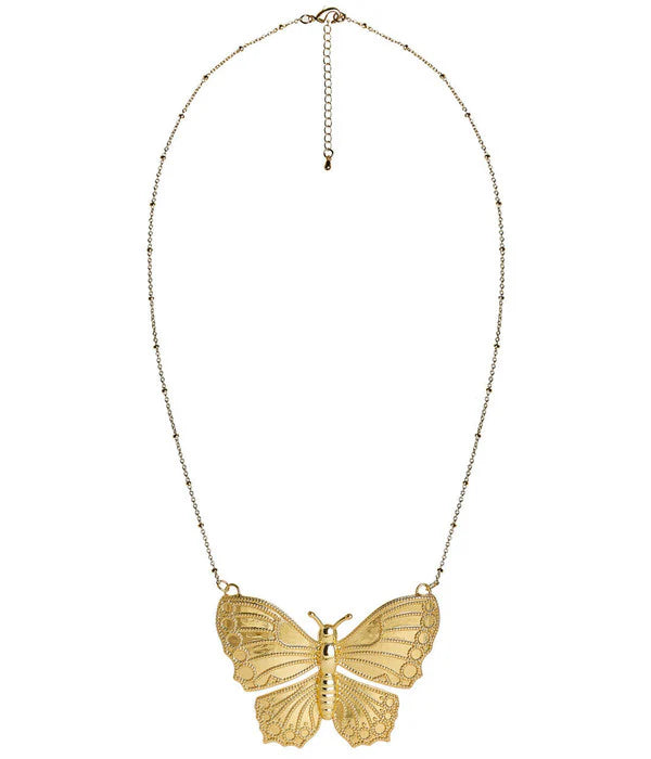 Butterfly Necklace in Gold