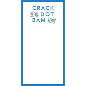 4.25x8.5 Mahjong Crack Dot Bam Notepad